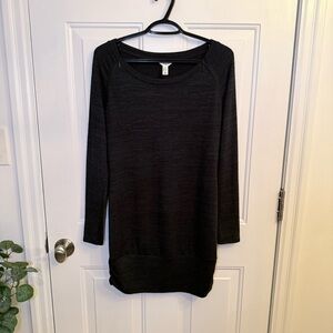 Thyme Maternity Dark Green & Black Long Sleeve Top - Nursing Top